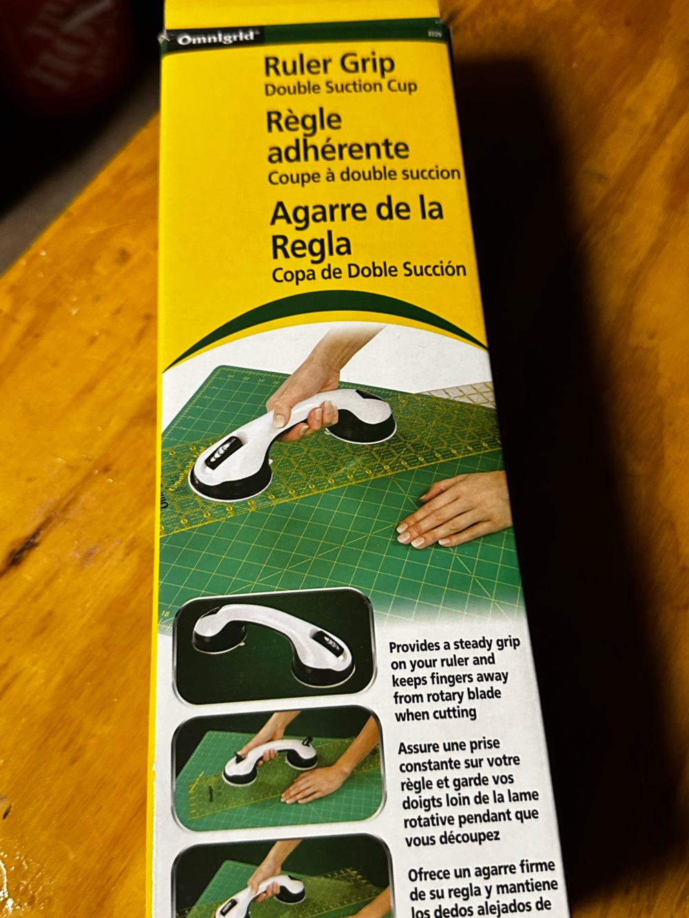 Ruler Grip Double Suction Cup - White and Black
